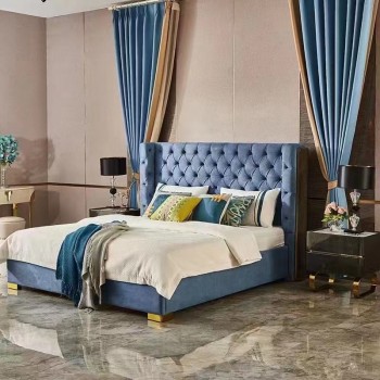 Giorgio Armani Bed Upholstered in Nubuck Fabric