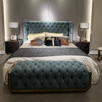 Giorgio Armani Bed Upholstered in Nubuck Fabric