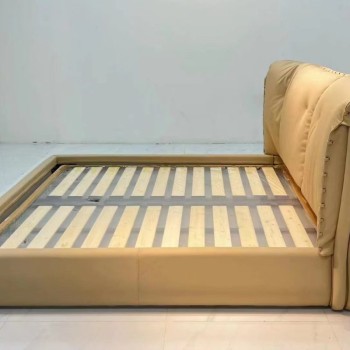 Cornelio Cappellini Bed Upholstered in Artificial Leather