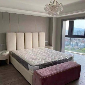 Rugiano Bed Upholstered in Soft Artificial Leather