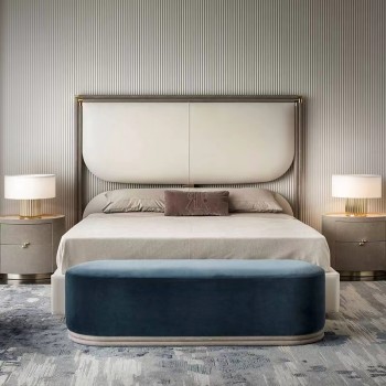 Rugiano Bedside Nightstand Soft Artificial Leather
