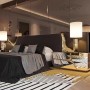 Boca Do Lobo Bed Upholstered in Top Grain Nubuck Leather