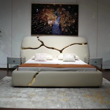 Roberto Cavalli Stainless Steel Bed