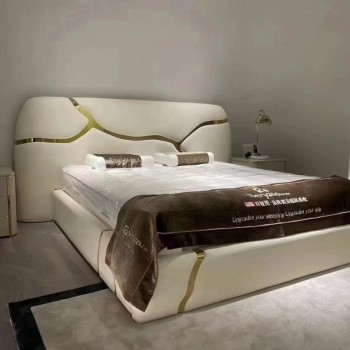 Roberto Cavalli Stainless Steel Bed