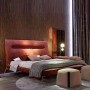 Ulivi Bed Upholstered in Nubuck Fabric