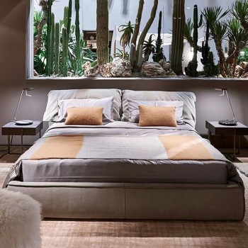 Baxter Nubuck Fabric Bed (XF-9912)