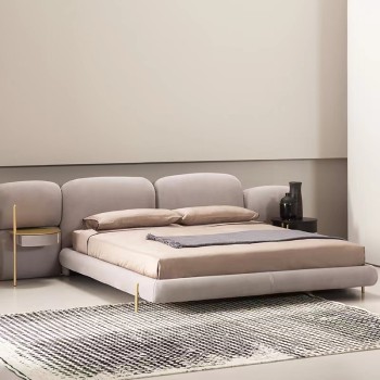 Baxter Nubuck Fabric Bed (XF-9944)