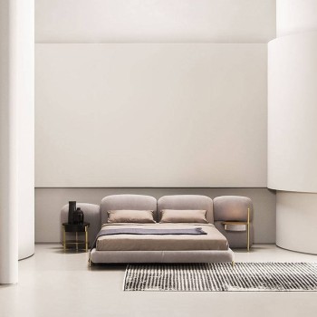 Baxter Nubuck Fabric Bed (XF-9944)