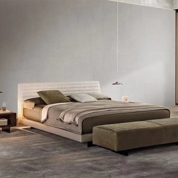 Minotti Bycast Leather Bed