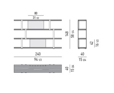 DD-820 Bookcases