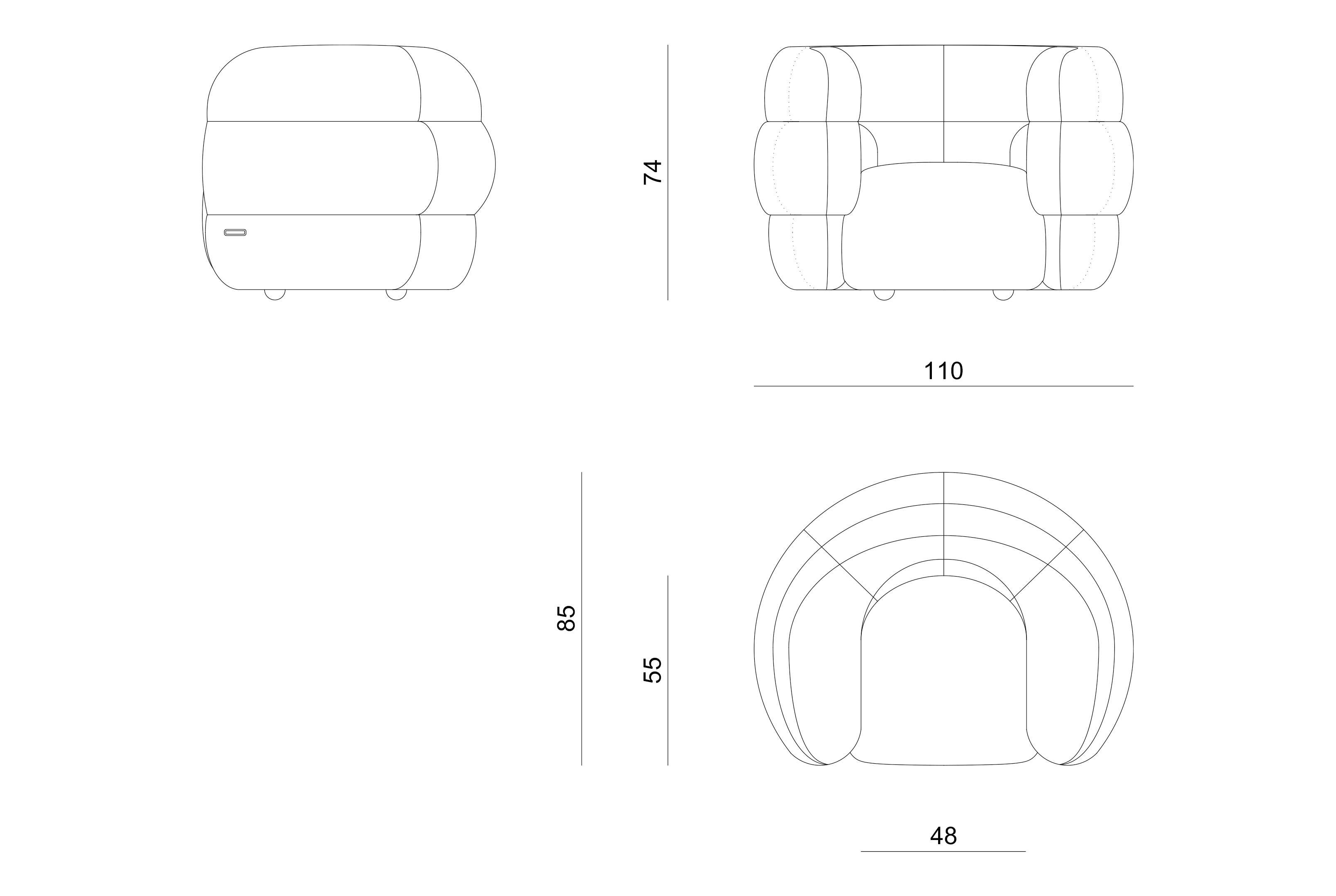 BOMBER Armchairs