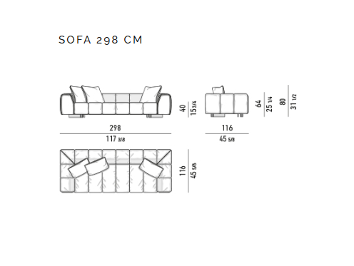 Ruffle Sofas
