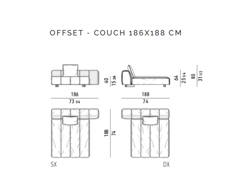 Ruffle Sofas